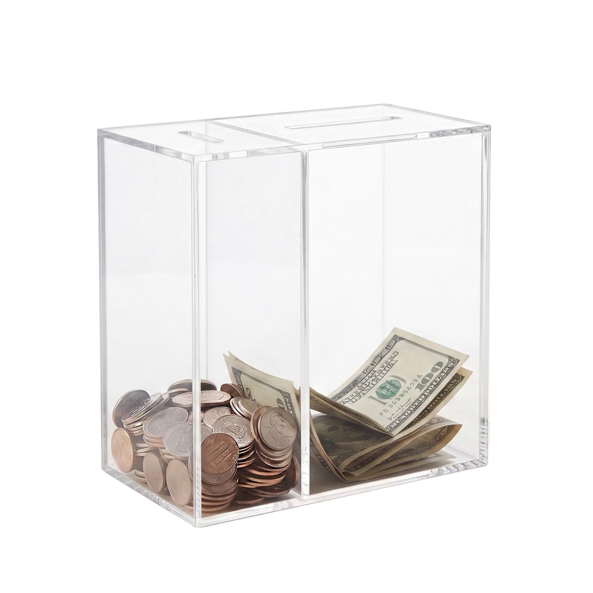 Acrylic Piggy Bank, Coin Jar, Savings Jar Savings Box Requires Breaking Open to Access Funds Suitable for Adults and Children