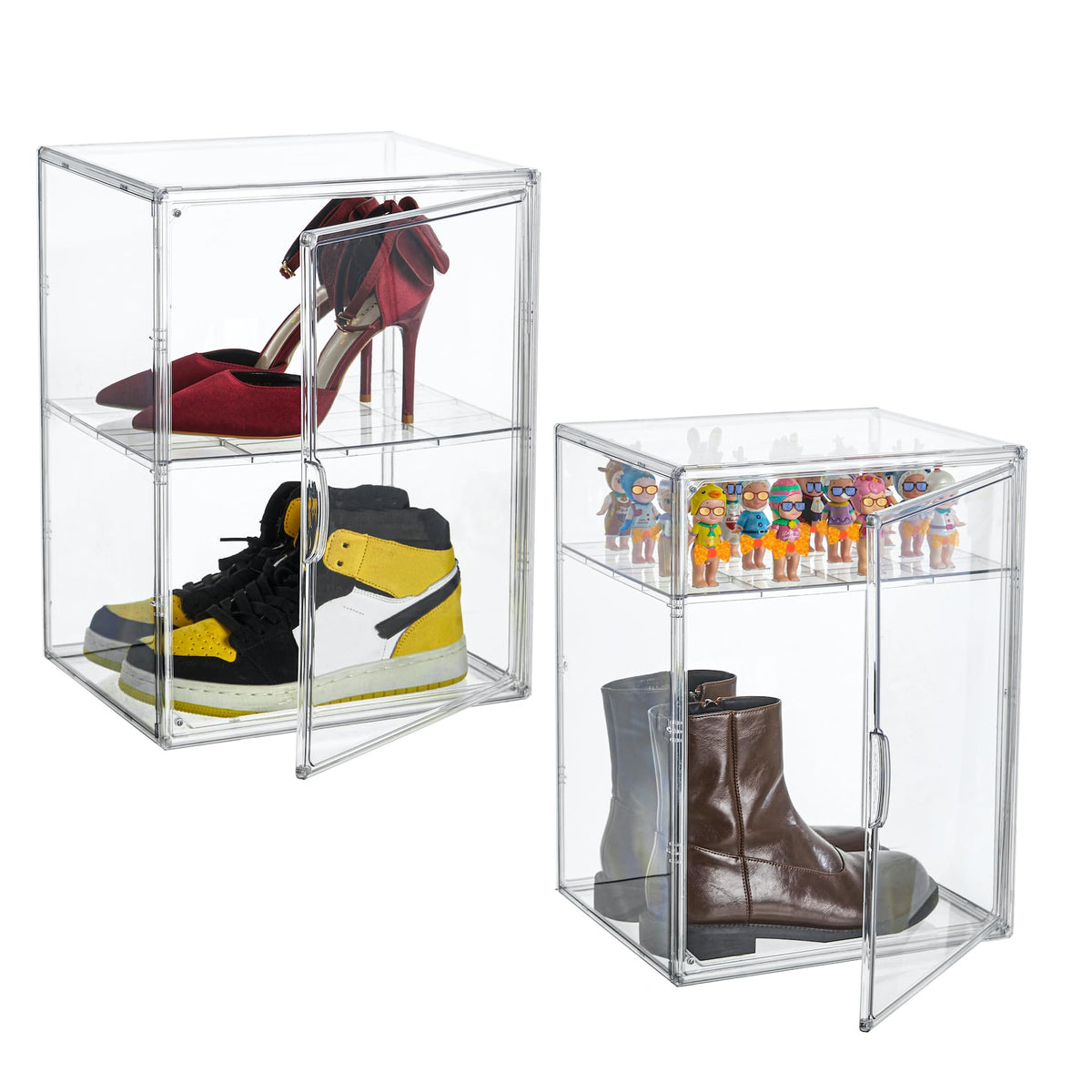 Attelite XXX-Large Acrylic Display Case Boot Shoe Storage Boxes