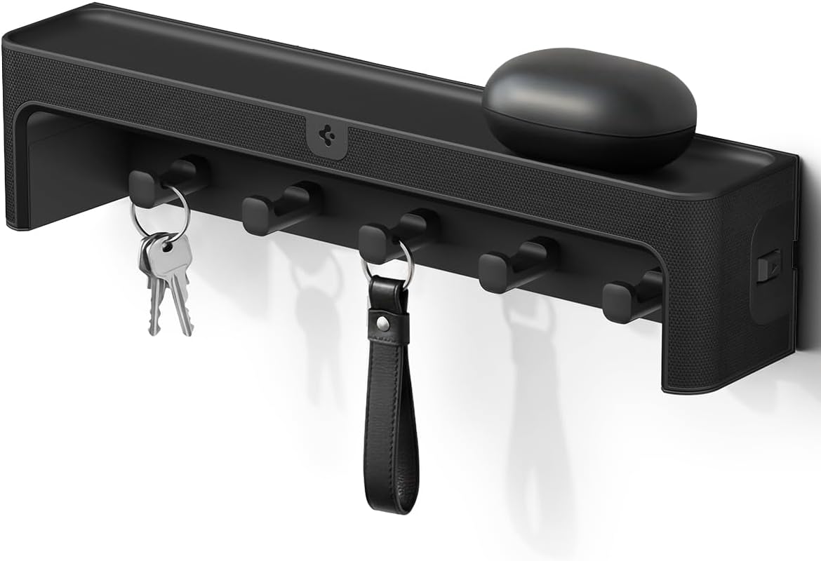 Spigen Key Holder Wall Mount, Entryway Shelf Rack