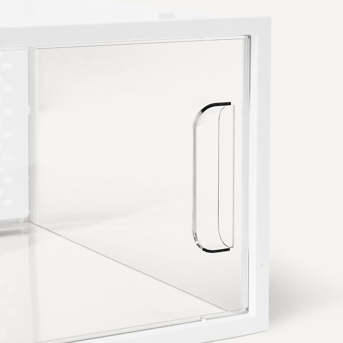 Amazon Basics Stackable and Foldable Clear Shoe Storage Organizer Box, Large, 12-Pack