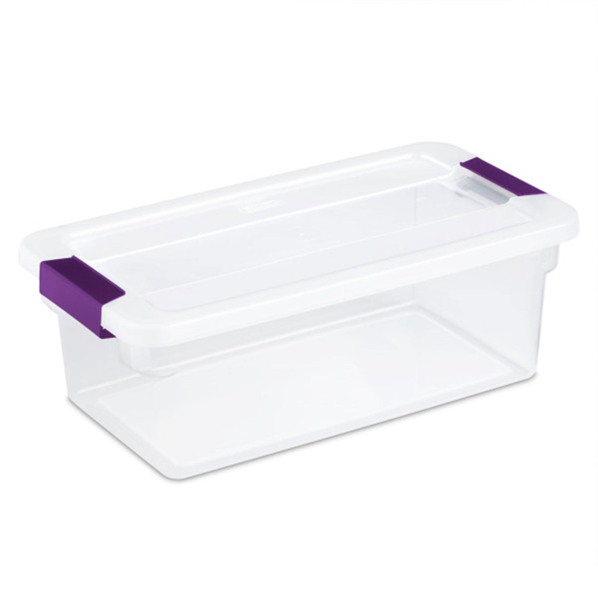 Sterilite ClearView Latch Boxes, Storage Bins with Lids, 6 Quart, 12-Pack