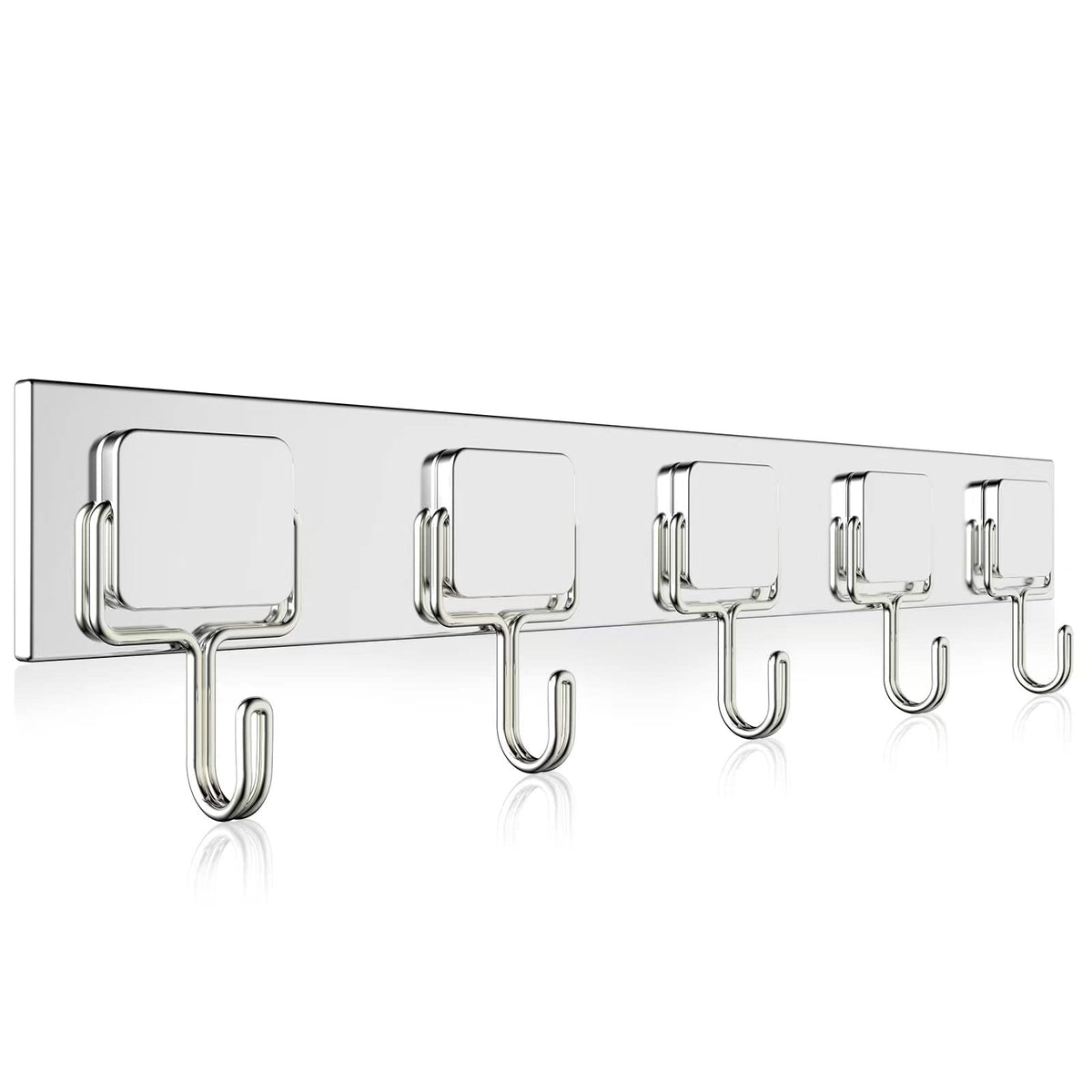 MAGTSMEI Magnetic Hooks for Cruise Cabins, Strong Neodymium Magnet Hook, Heavy Duty Magnet Coat Rack with 5 Metal Hooks for Indoor Outdoor Hanging, Kitchen, Keys Holder, Refrigerator, Oven