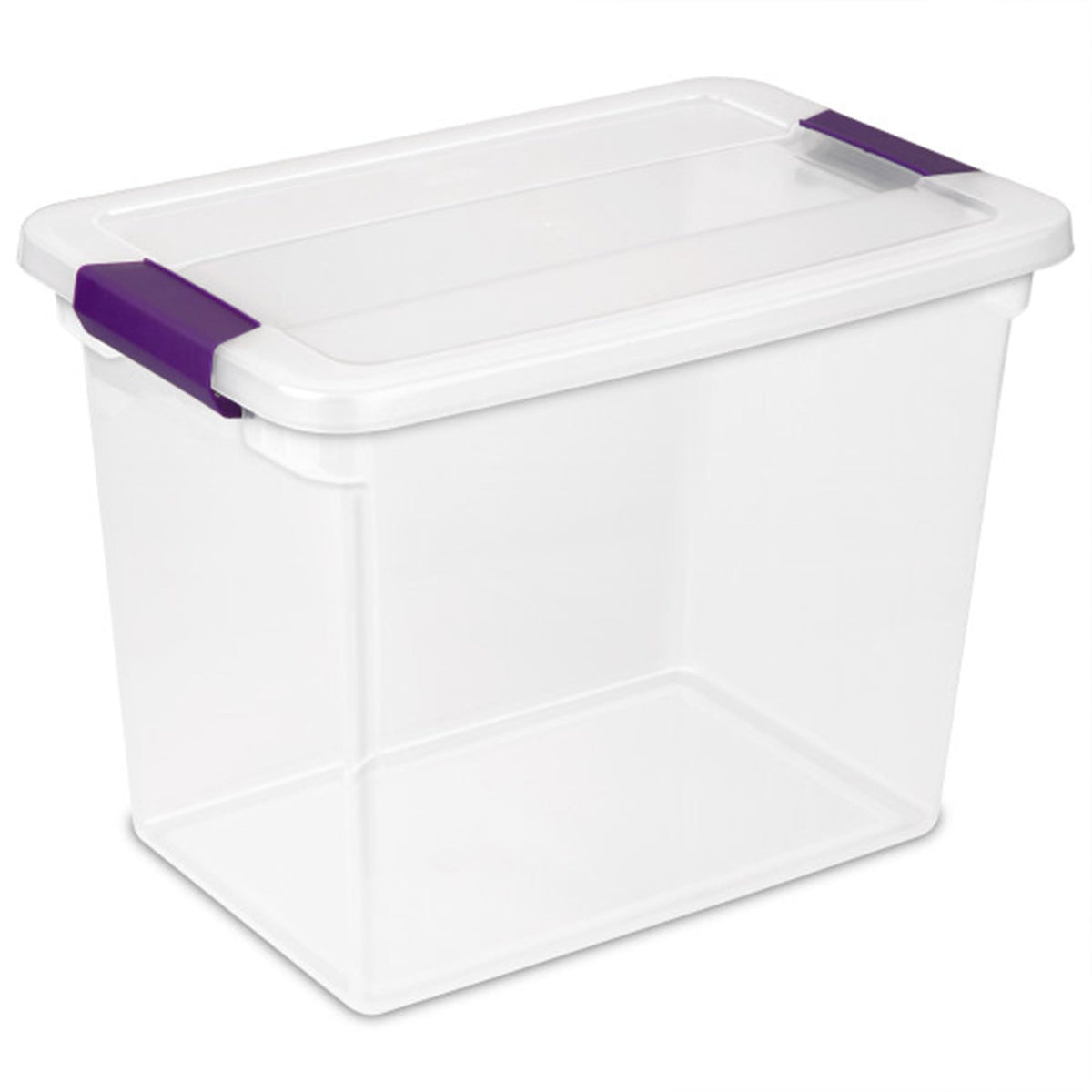 Sterilite ClearView Latch Boxes, Storage Bins with Lids, 6 Quart, 12-Pack