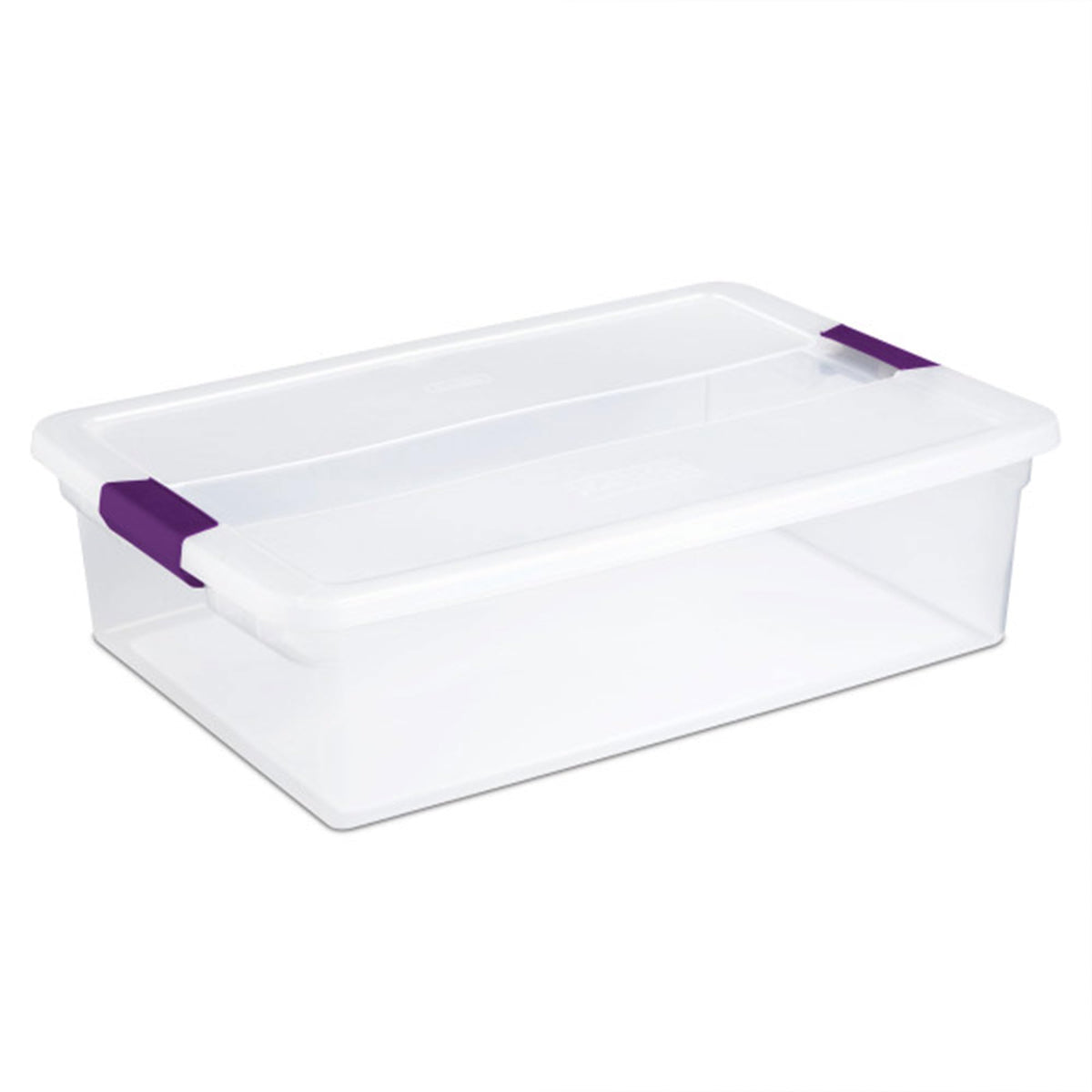 Sterilite ClearView Latch Boxes, Storage Bins with Lids, 6 Quart, 12-Pack