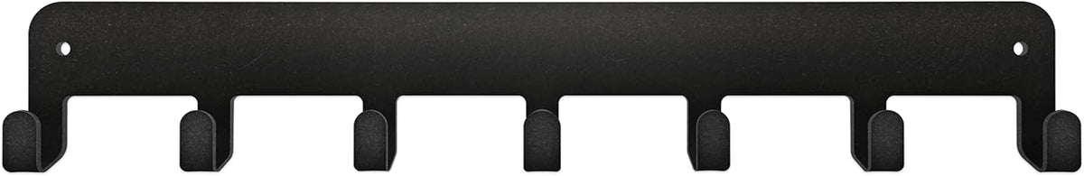 Key Holder Steel Metal Wall Key Hanger with Hooks for car, Apartment, Storage, Keys Black. Adhesive Tape Included.