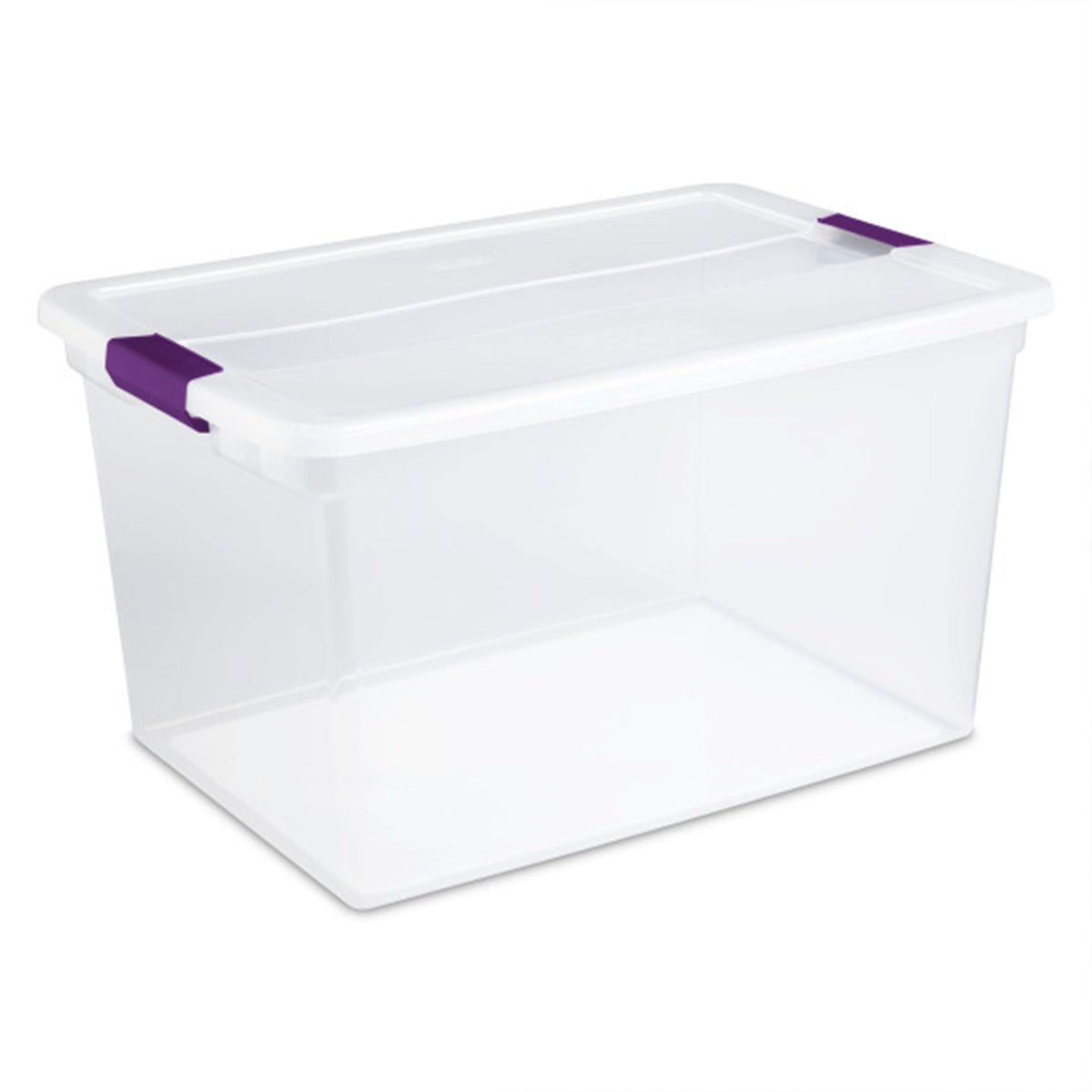 Sterilite ClearView Latch Boxes, Storage Bins with Lids, 6 Quart, 12-Pack