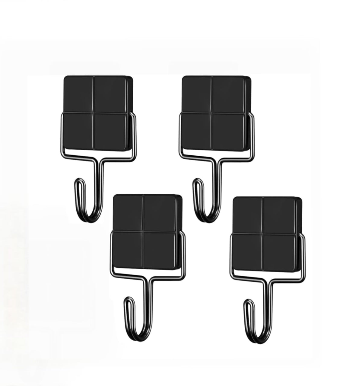 MAGTSMEI Magnetic Hooks for Cruise Cabins, Strong Neodymium Magnet Hook, Heavy Duty Magnet Coat Rack with 5 Metal Hooks for Indoor Outdoor Hanging, Kitchen, Keys Holder, Refrigerator, Oven