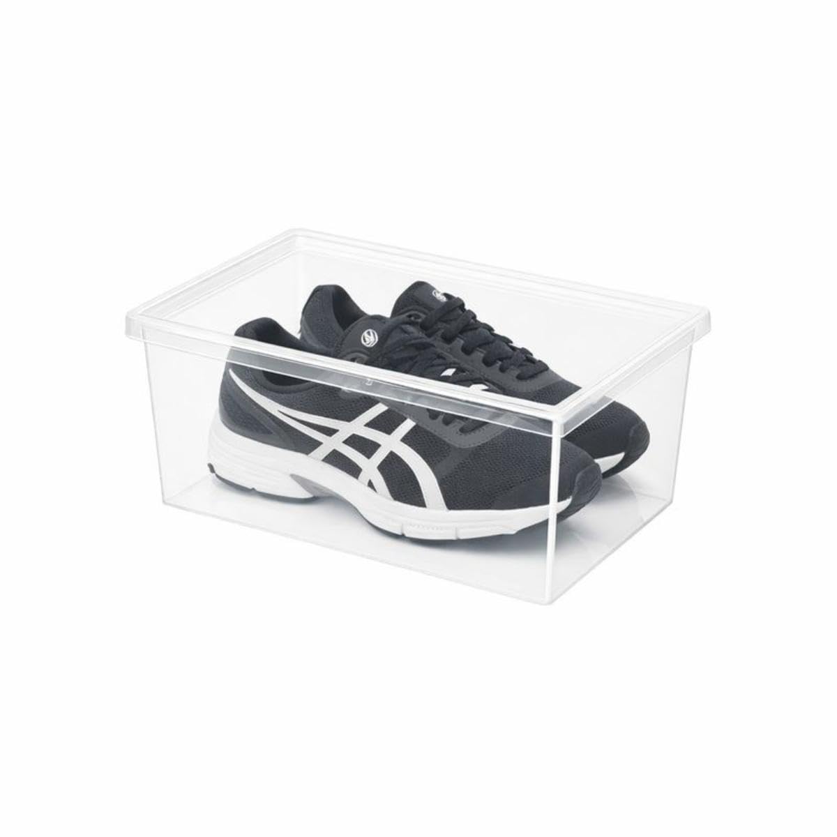 Superio Shoe Box Modern Storage Container 3 Pack - 6.5 Quart/6 Liter, Stackable Plastic Shoe Box Organizer (13.5"L x 8.35"W x 5.2"H)