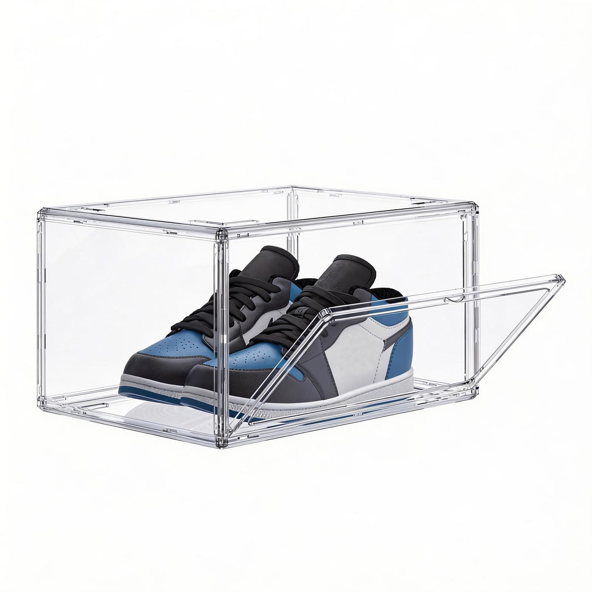 HIYOHIYO Clear Shoe Storage Box with Large Capacity Fits US Size 14, 1-Pack