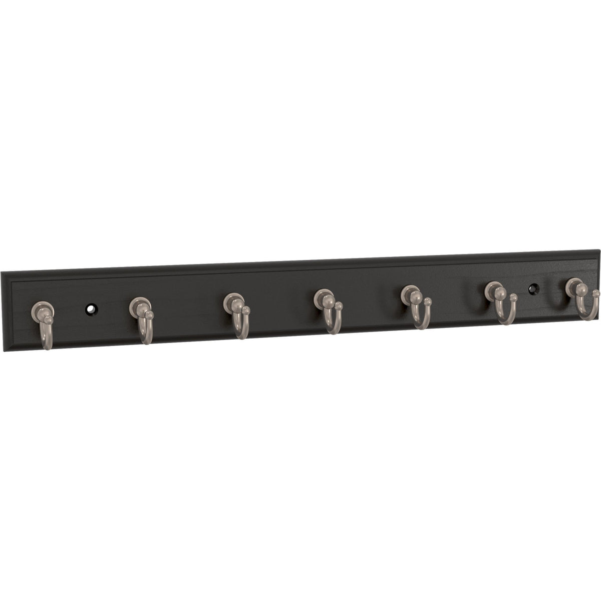 Franklin Brass Key Tidy (1-Pack) Pure White Holder 7' Wall Mount Small Item Rack 4 Hooks for Wall, Hallway, Entry Keychain Rail Organizer B46711K-PMN-R