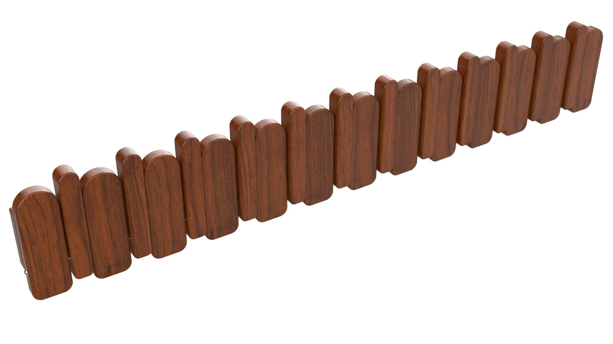Paint Wood Wall Mounted Coat RackHooks Piano Key Hangers Natural Solid Wood Hanger Non-Woven Fabric Clothes Hangers for Closet, Kitchen, Bedroom, Bathroom, Entryway (Walnut-Beech, 8 Hooks)