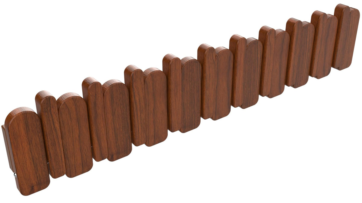 Paint Wood Wall Mounted Coat RackHooks Piano Key Hangers Natural Solid Wood Hanger Non-Woven Fabric Clothes Hangers for Closet, Kitchen, Bedroom, Bathroom, Entryway (Walnut-Beech, 8 Hooks)