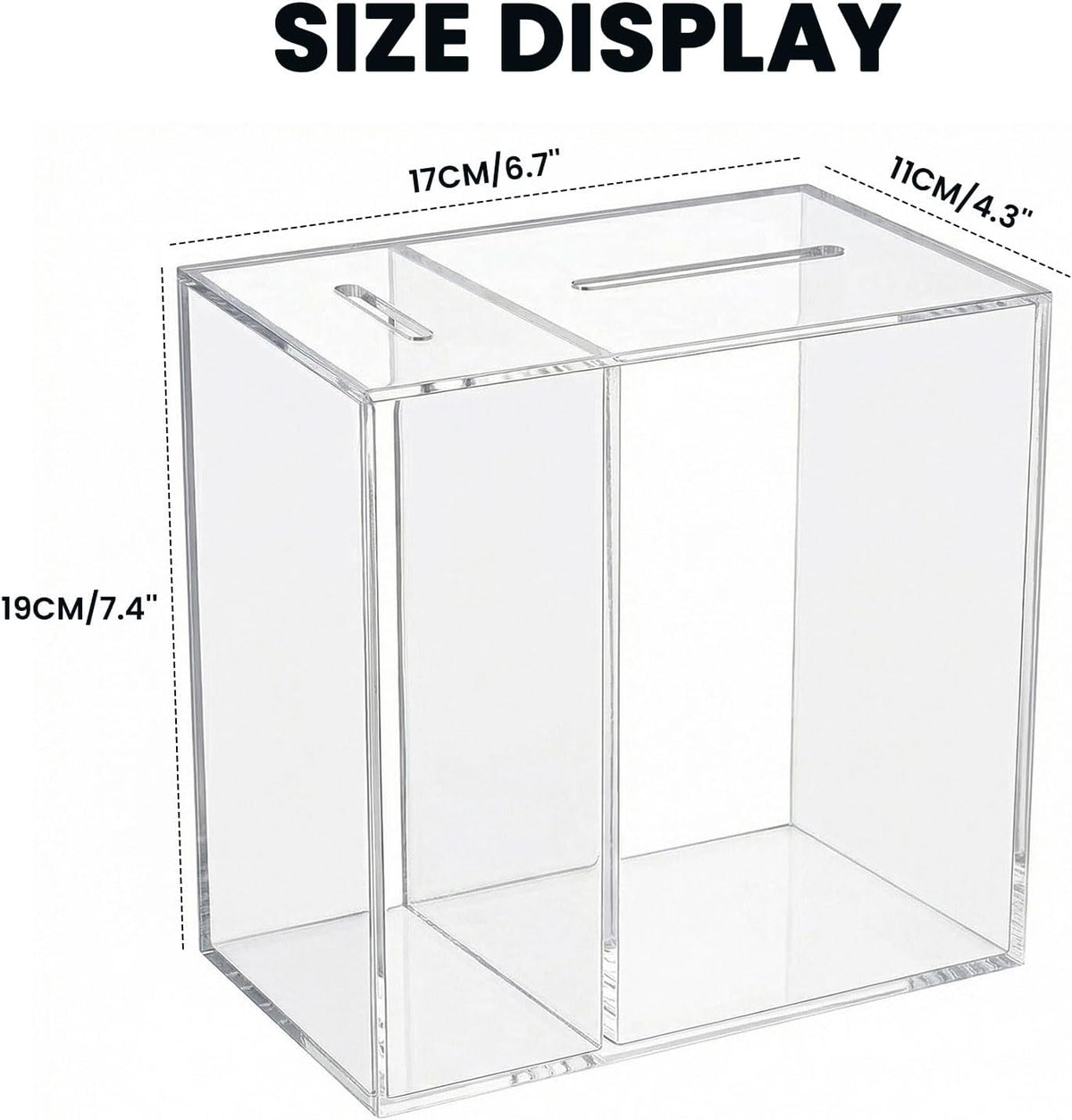 Acrylic Piggy Bank, Coin Jar, Savings Jar Savings Box Requires Breaking Open to Access Funds Suitable for Adults and Children
