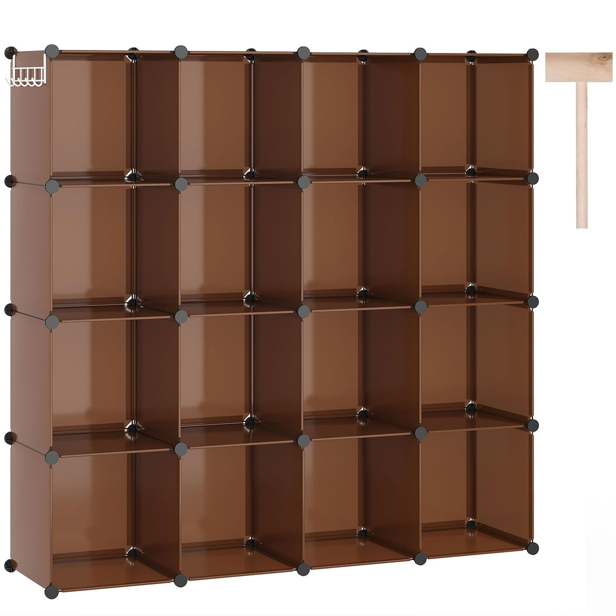 C&AHOME 16 Cube Storage Organizer Cube Shelves Units Storage Cubes, White
