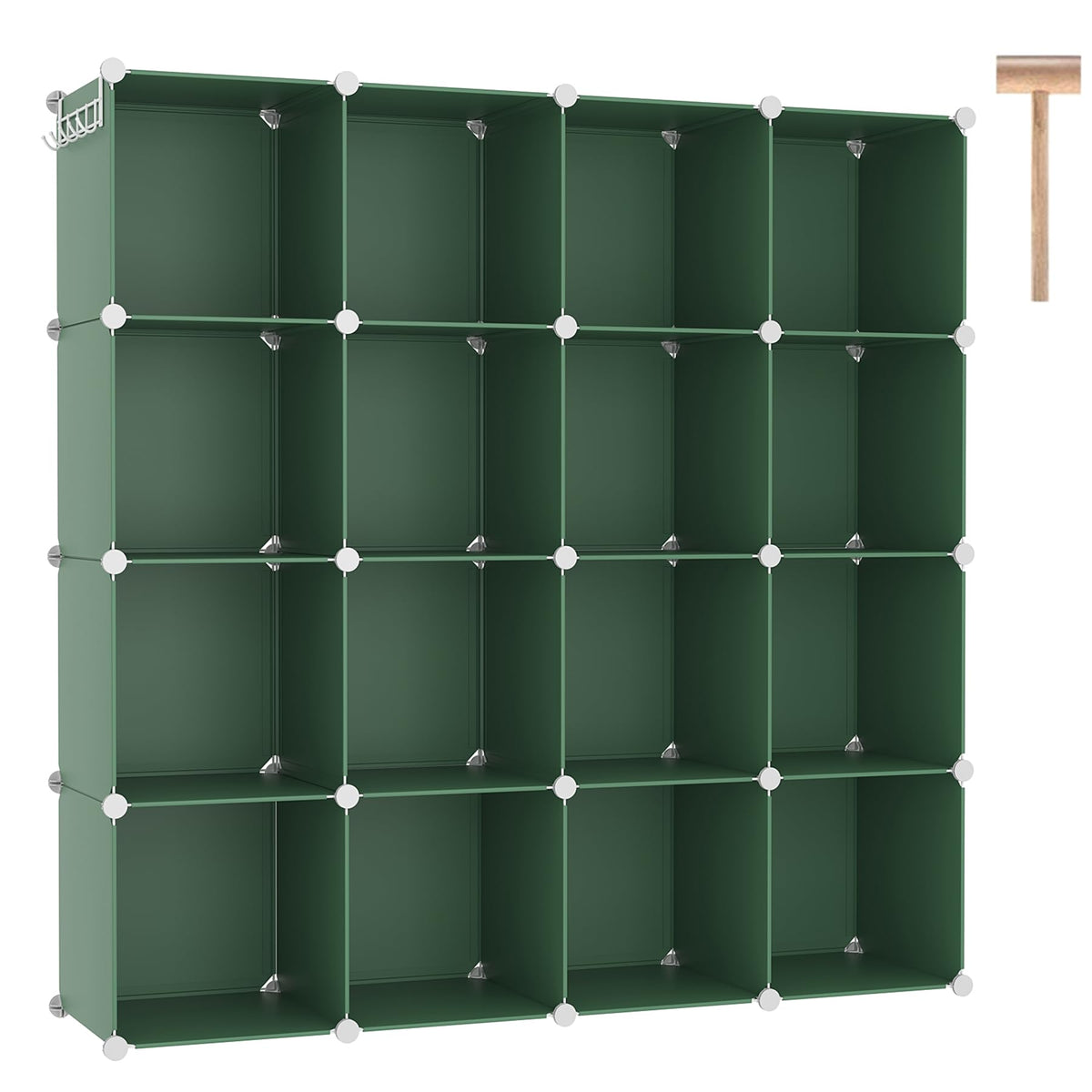 C&AHOME 16 Cube Storage Organizer Cube Shelves Units Storage Cubes, White