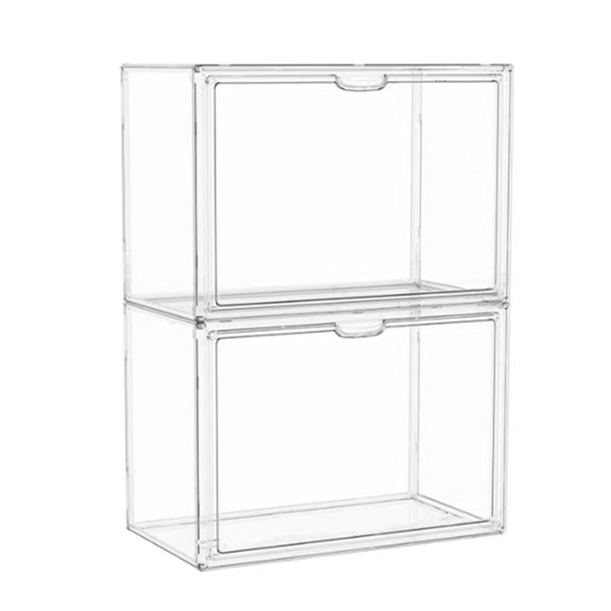 Clear Acrylic Display Case with Magnetic Lid-Dustproof Plastic Book Storage box,Clear Box,Purse Storage Organizer,Action Figure Display Case,Acrylic Sneaker Shoe Box(1 Pack)