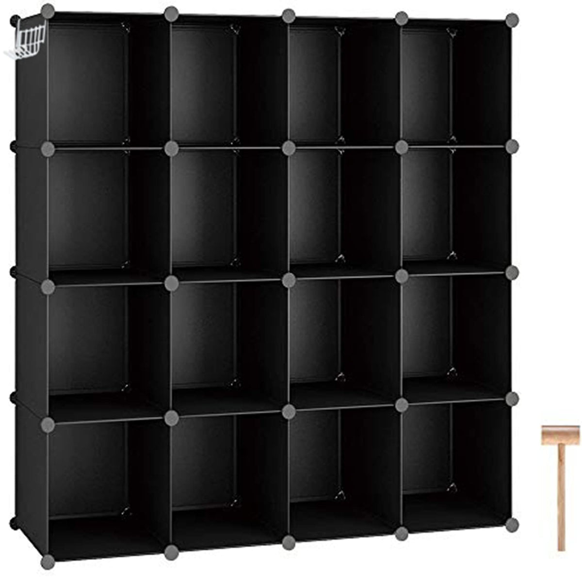 C&AHOME 16 Cube Storage Organizer Cube Shelves Units Storage Cubes, White