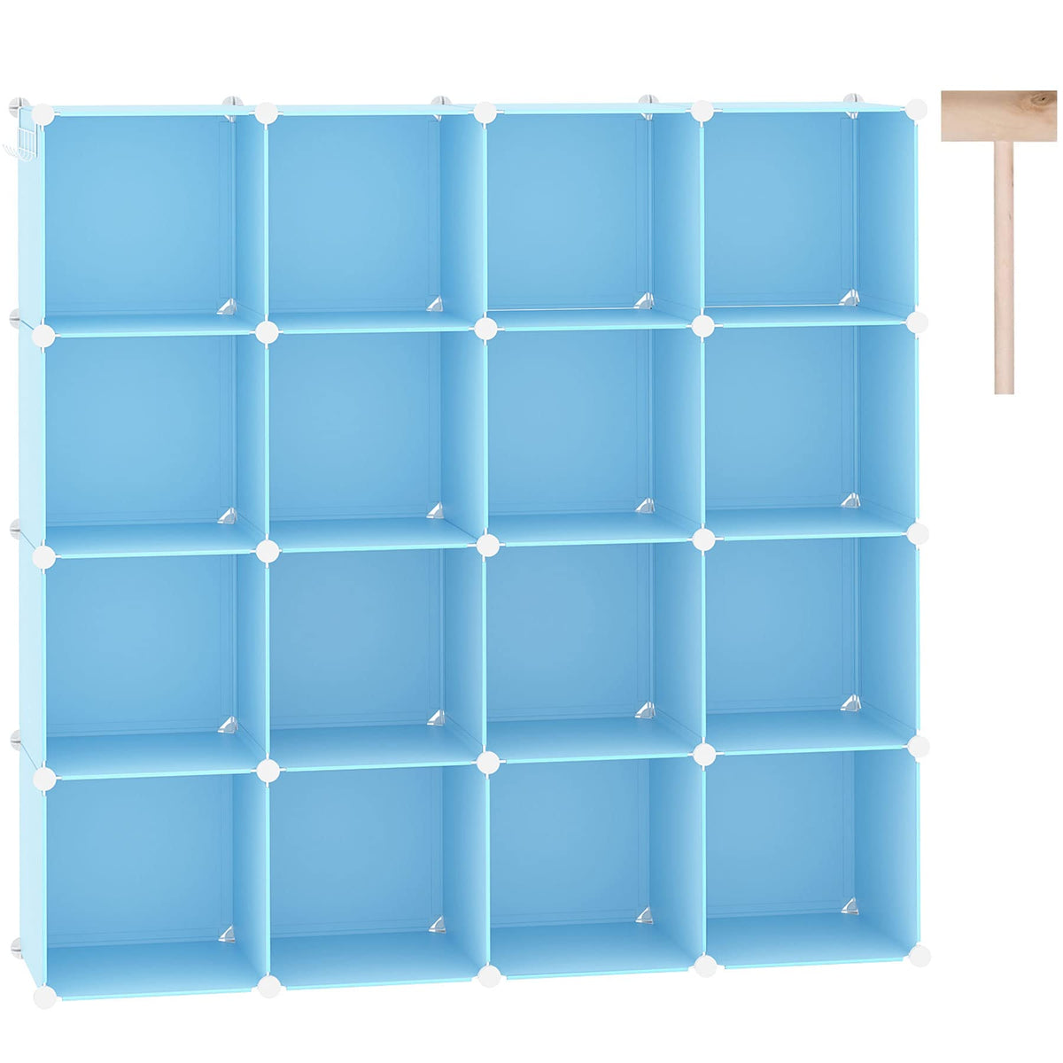 C&AHOME 16 Cube Storage Organizer Cube Shelves Units Storage Cubes, White