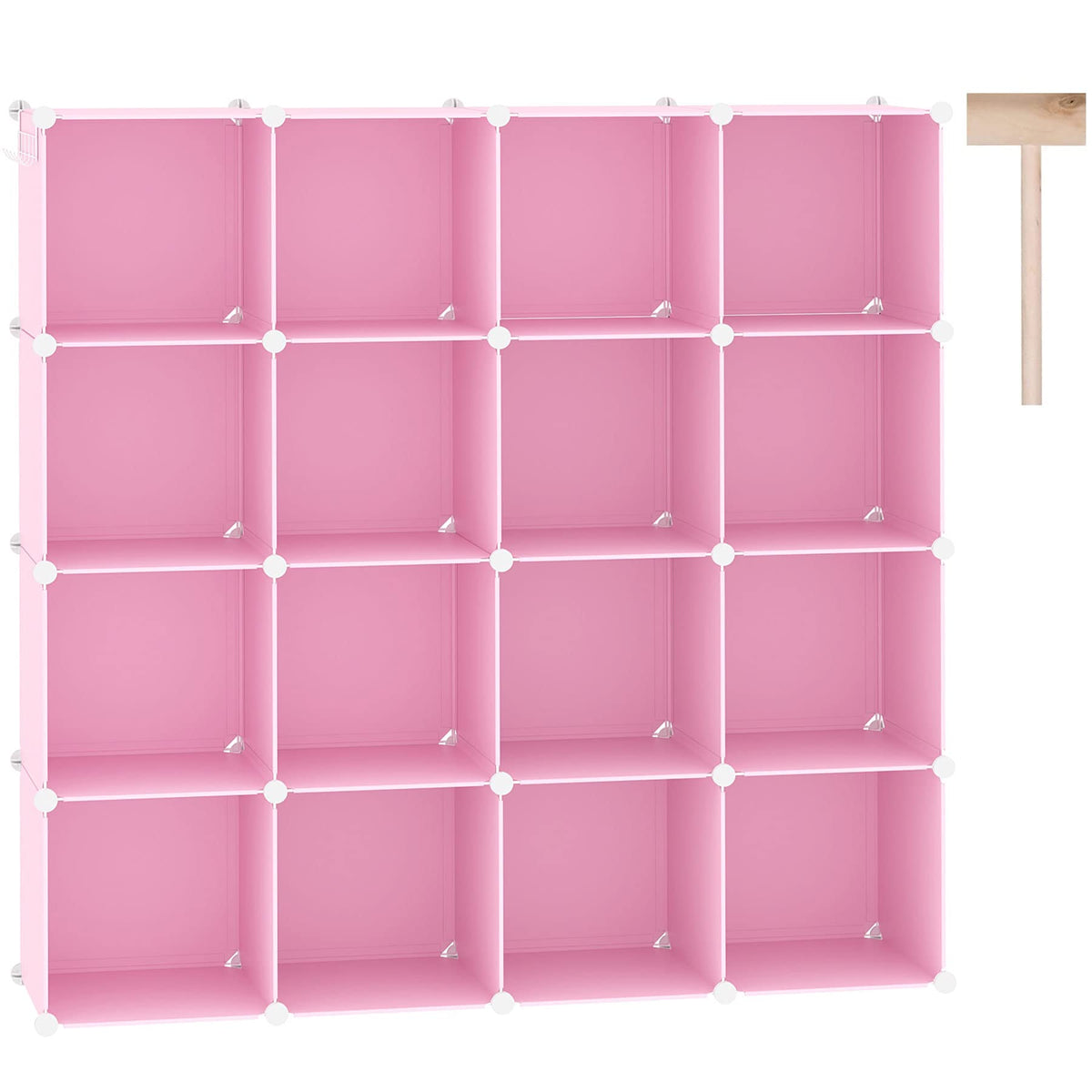 C&AHOME 16 Cube Storage Organizer Cube Shelves Units Storage Cubes, White
