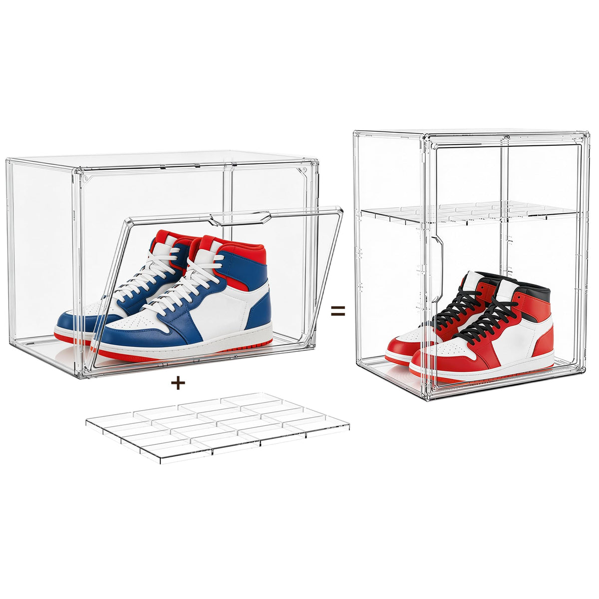 Attelite XXX-Large Acrylic Display Case Boot Shoe Storage Boxes