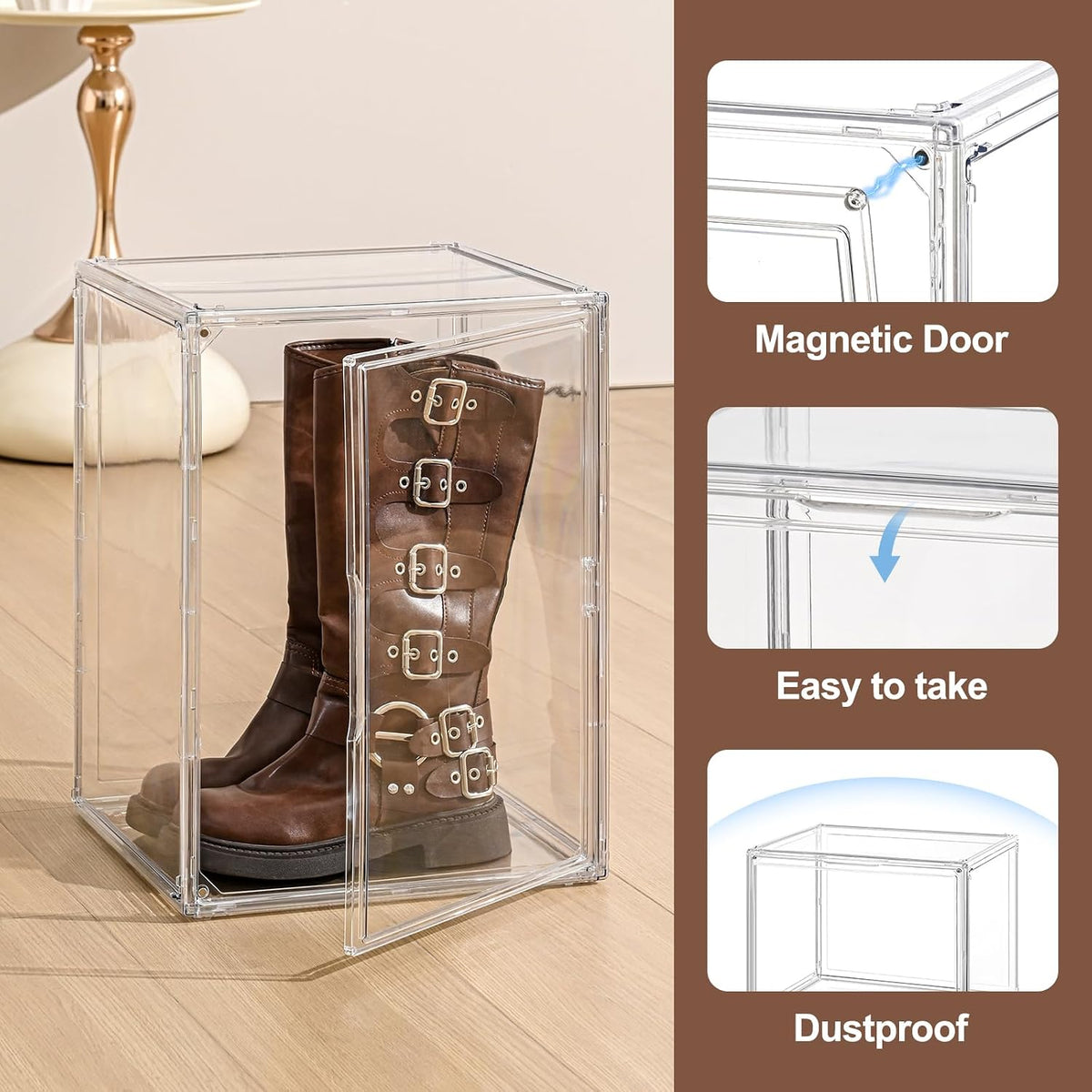 XXX-Large Clear Display Case 17.7" x 13" x 13" Extra Large