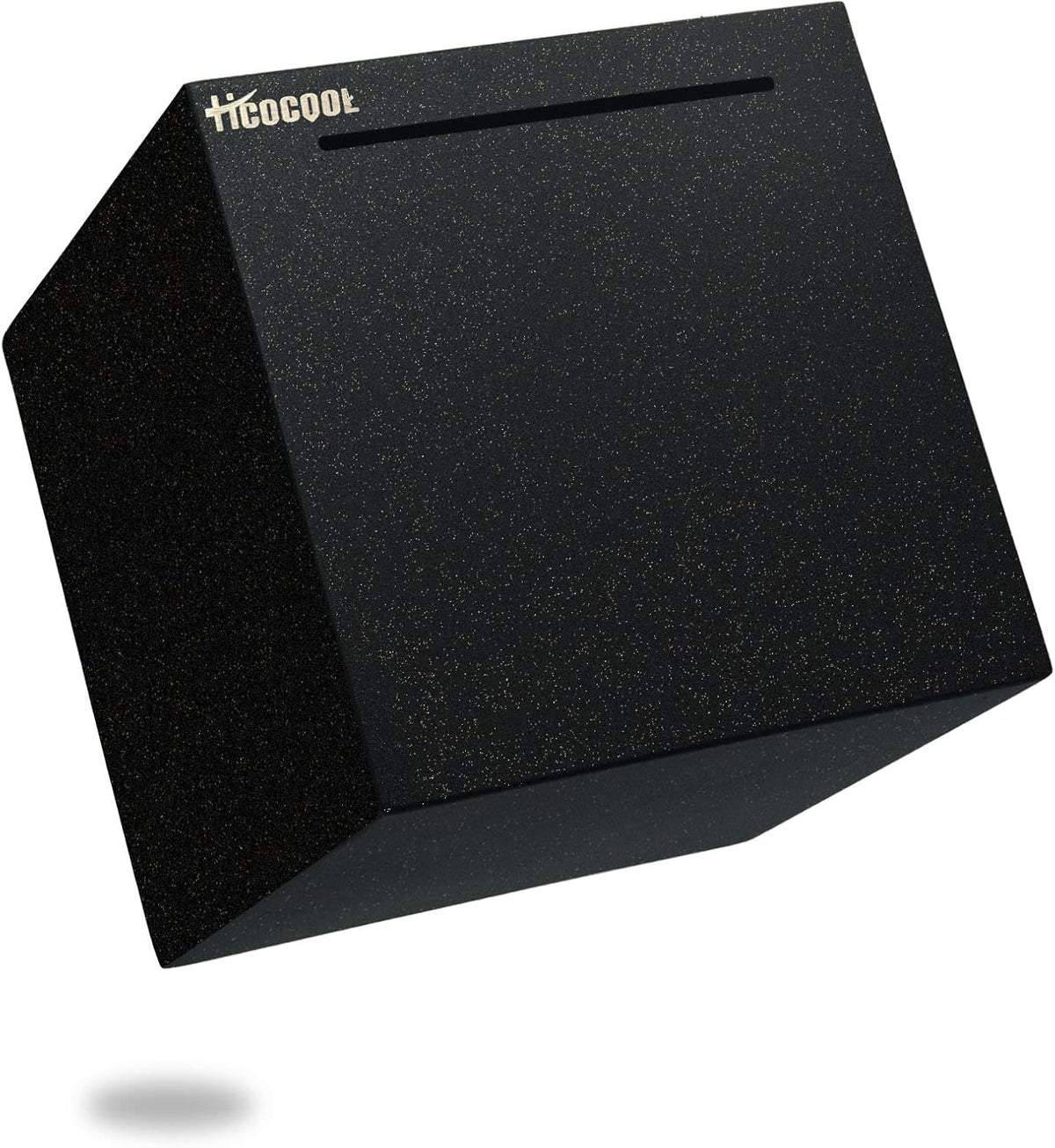 Hicocool Stainless Steel Piggy Bank for Adults Must Break Open, Black 4.72"