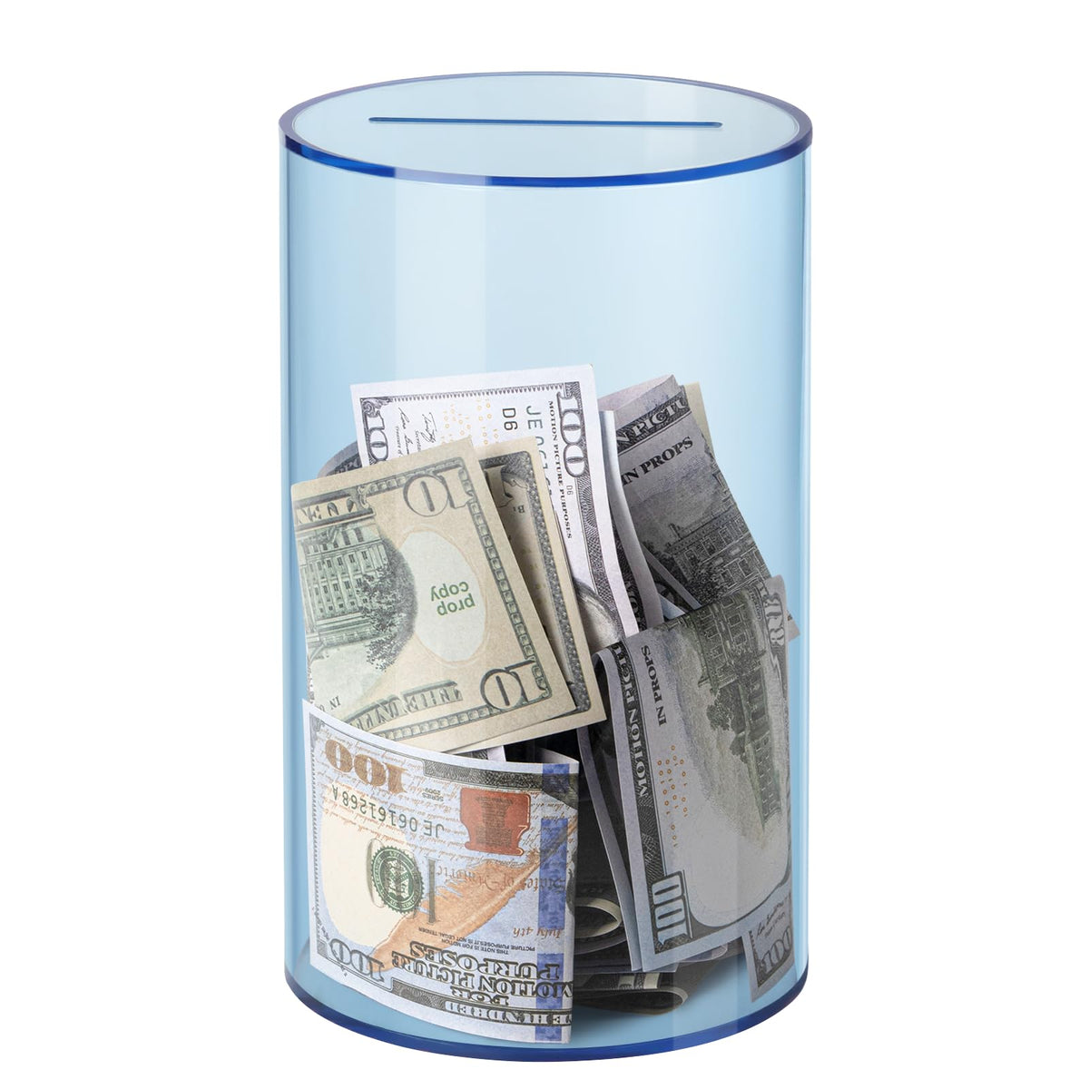 Hicocool Clear Piggy Bank, Must Break to Open, Acrylic Money Bank, 6"x3.54"