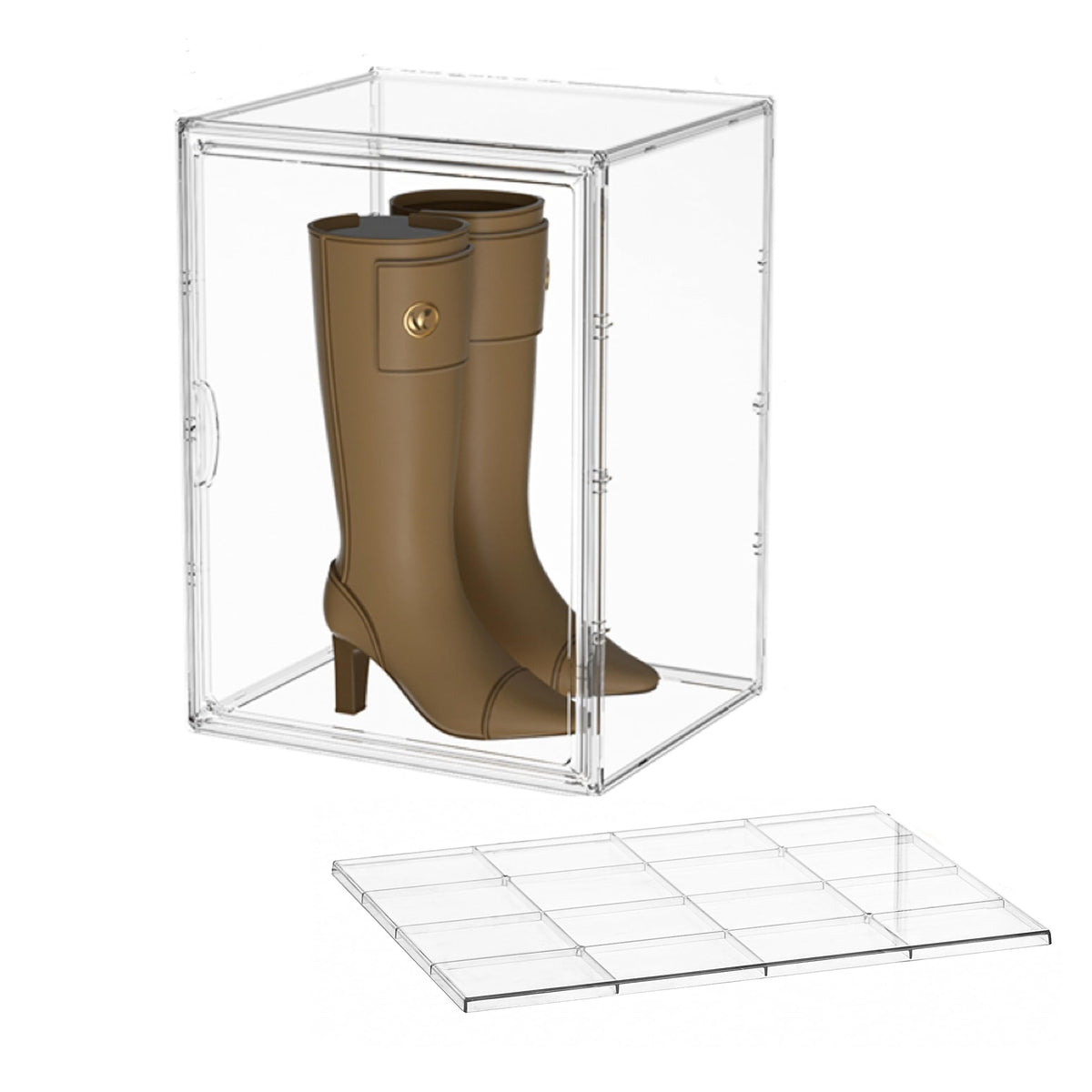 Attelite XXX-Large Acrylic Display Case Boot Shoe Storage Boxes