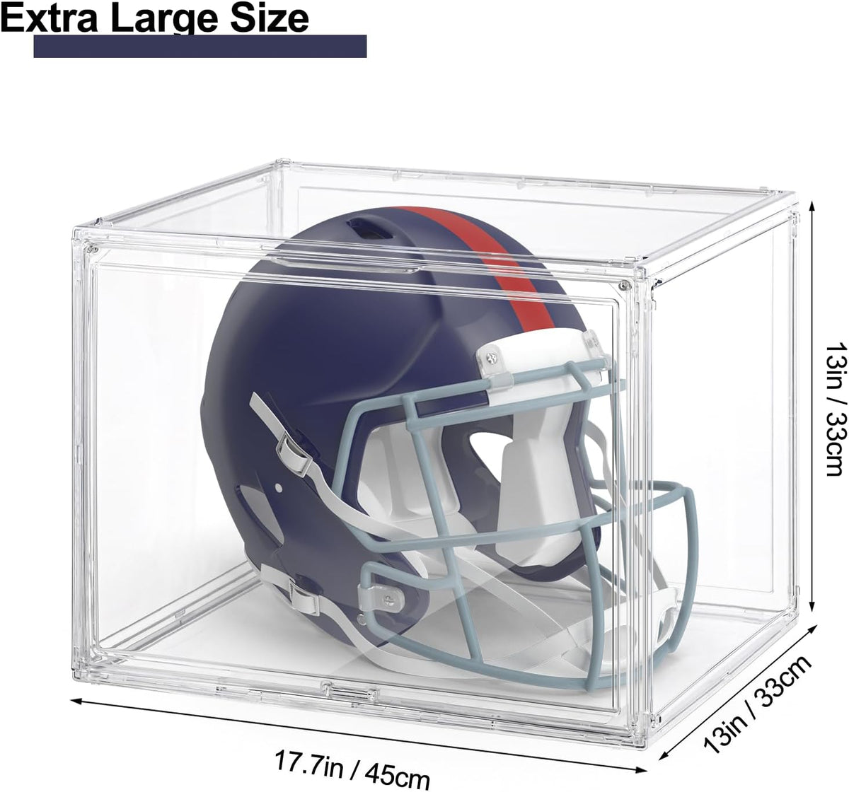 XXX-Large Clear Display Case 17.7" x 13" x 13" Extra Large
