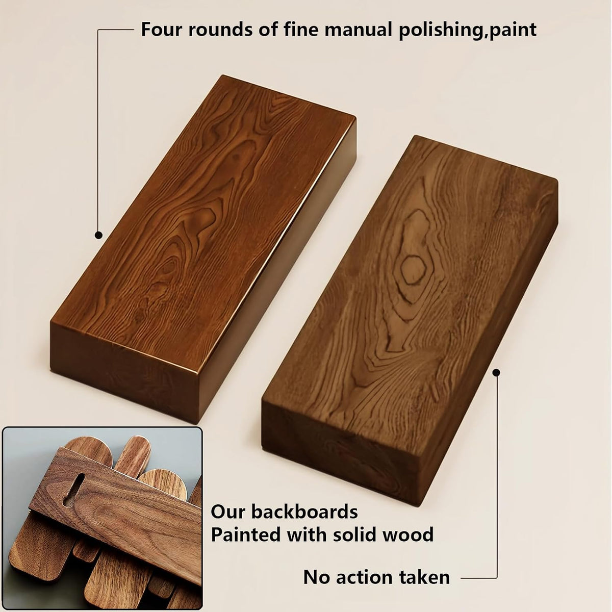 Paint Wood Wall Mounted Coat RackHooks Piano Key Hangers Natural Solid Wood Hanger Non-Woven Fabric Clothes Hangers for Closet, Kitchen, Bedroom, Bathroom, Entryway (Walnut-Beech, 8 Hooks)