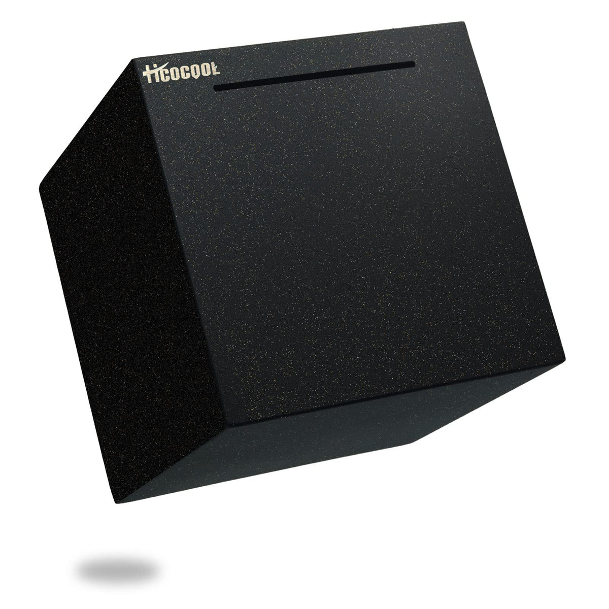 Hicocool Stainless Steel Piggy Bank for Adults Must Break Open, Black 4.72"