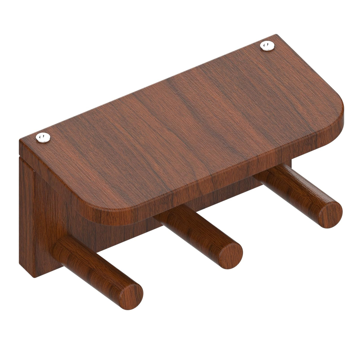 Paint Wood Wall Mounted Coat RackHooks Piano Key Hangers Natural Solid Wood Hanger Non-Woven Fabric Clothes Hangers for Closet, Kitchen, Bedroom, Bathroom, Entryway (Walnut-Beech, 8 Hooks)