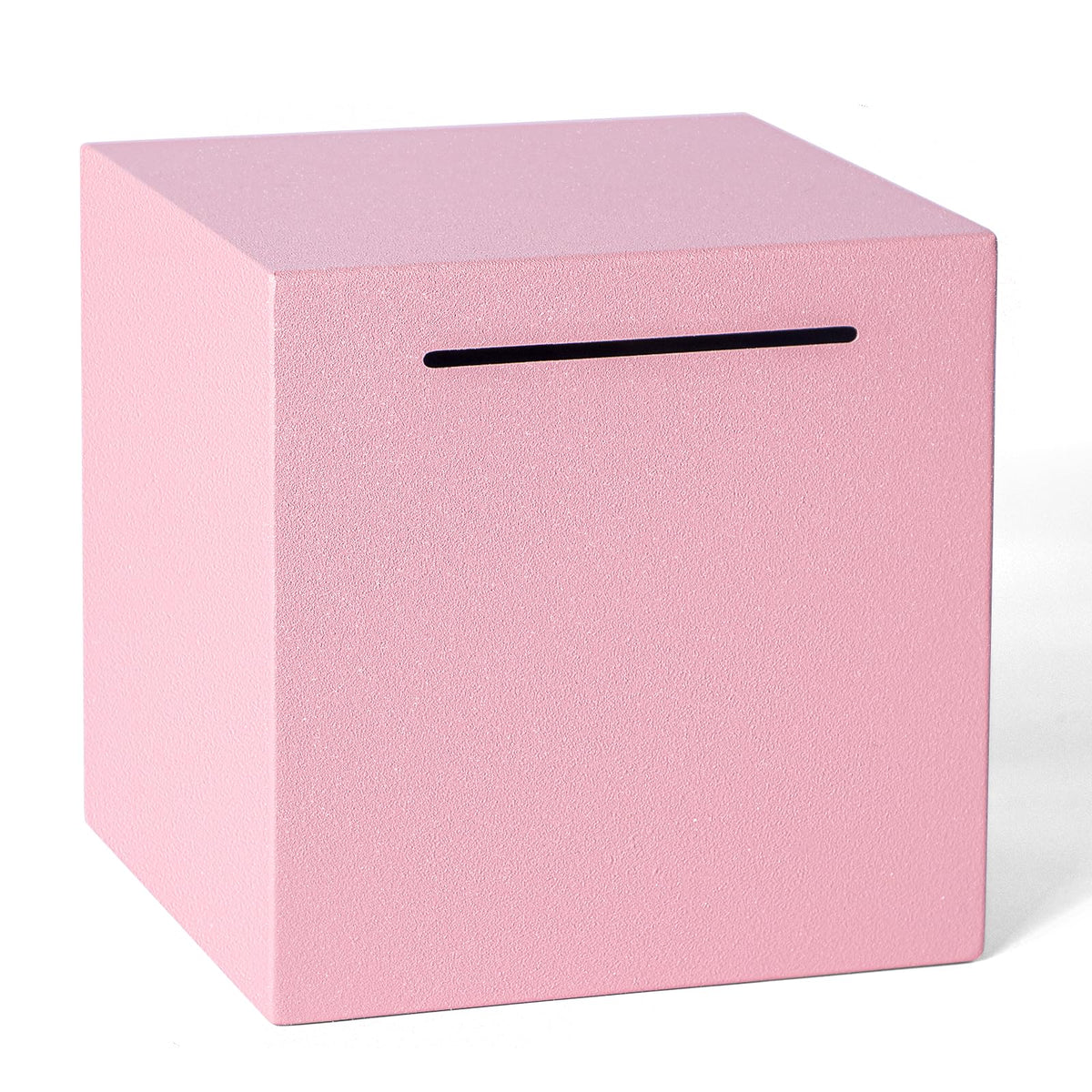 Piggy Bank for Adults Must Break to Open, Metal Savings Box, Black 4.72-in