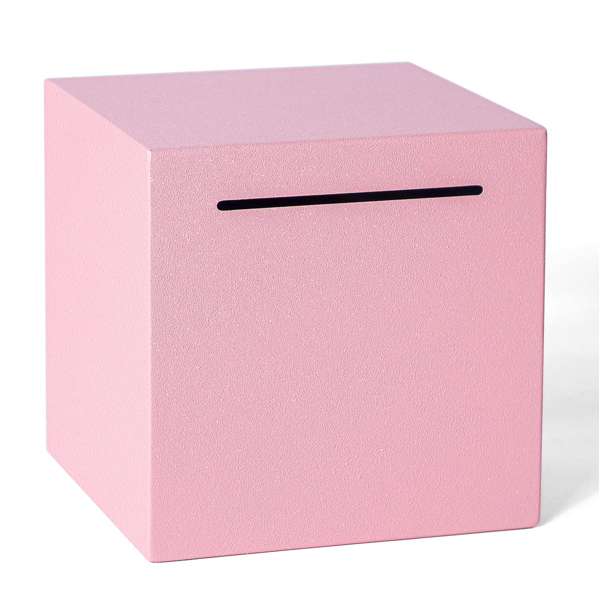 Piggy Bank for Adults Must Break to Open, Metal Savings Box, Black 4.72-in
