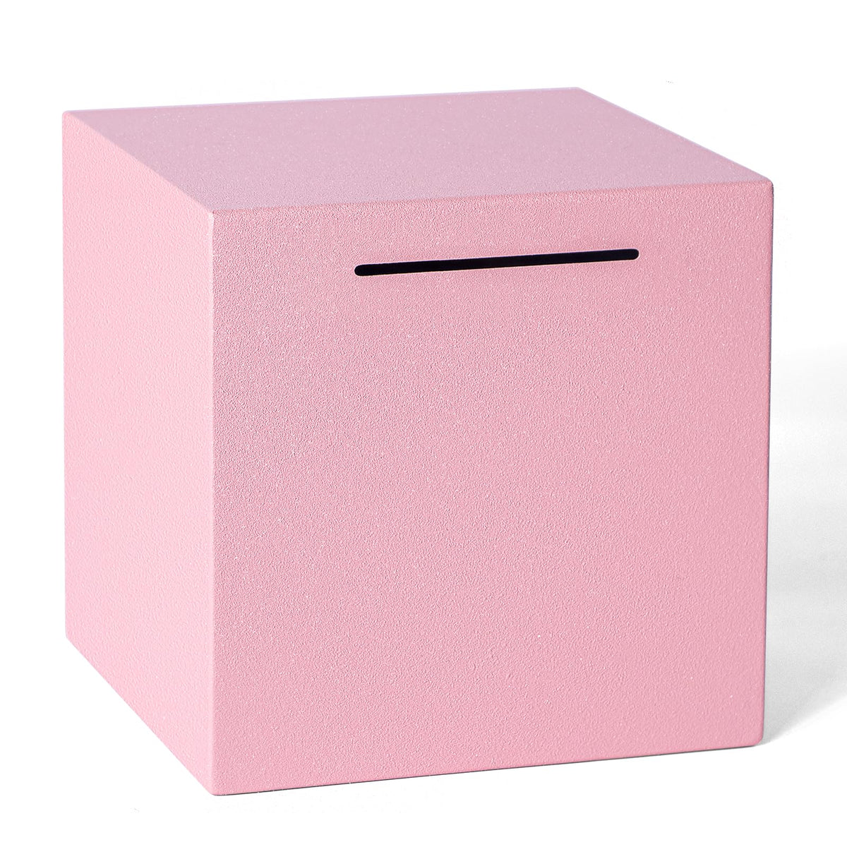 Piggy Bank for Adults Must Break to Open, Metal Savings Box, Black 4.72-in