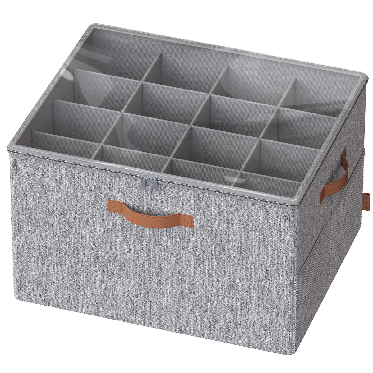 SONGMICS Shoe Organizer for Closet, 2 Pack Fabric Bins, Fits up to 32 Pairs